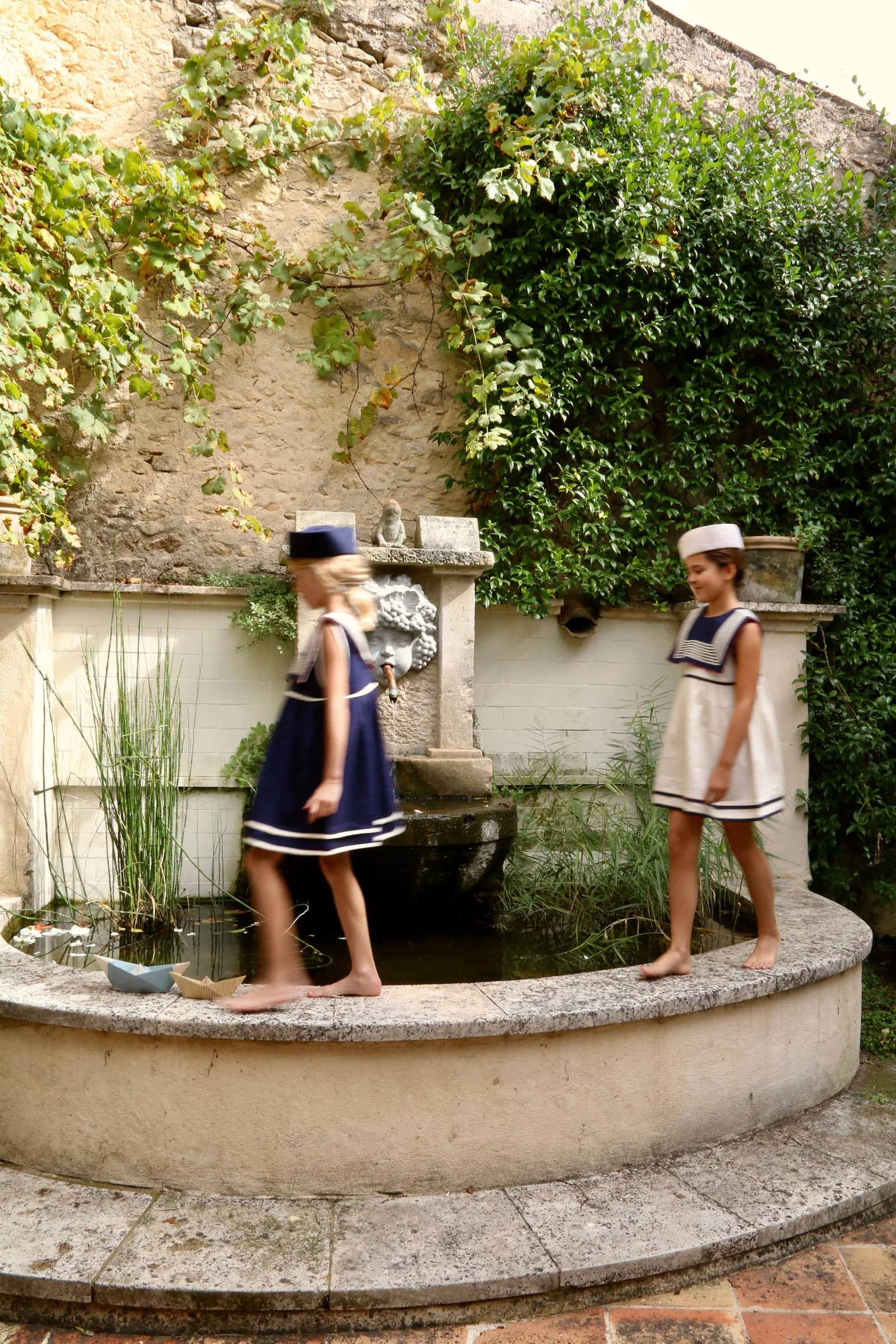 the ivory sailor-collar dress