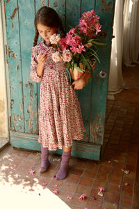 Robe longue champ de fleurs