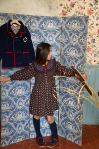 veste matelassée velours marine