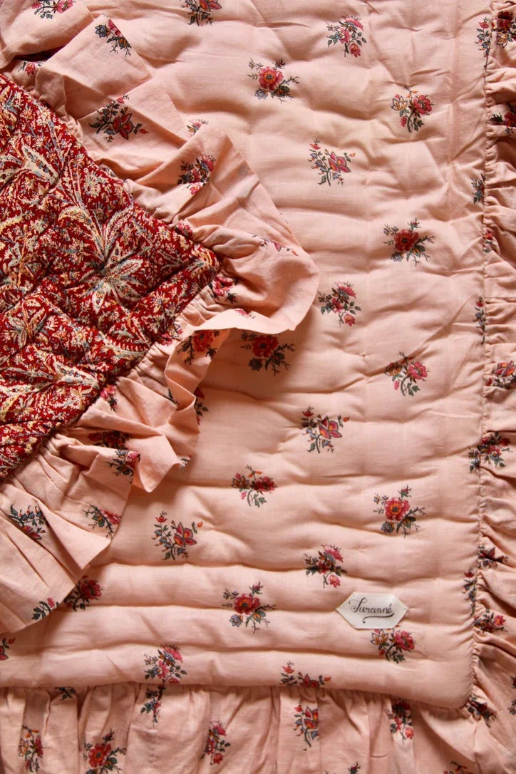 pink garden-floral comforter