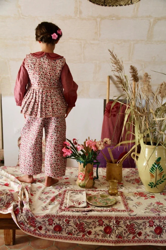 Quilted Floral Field Pants