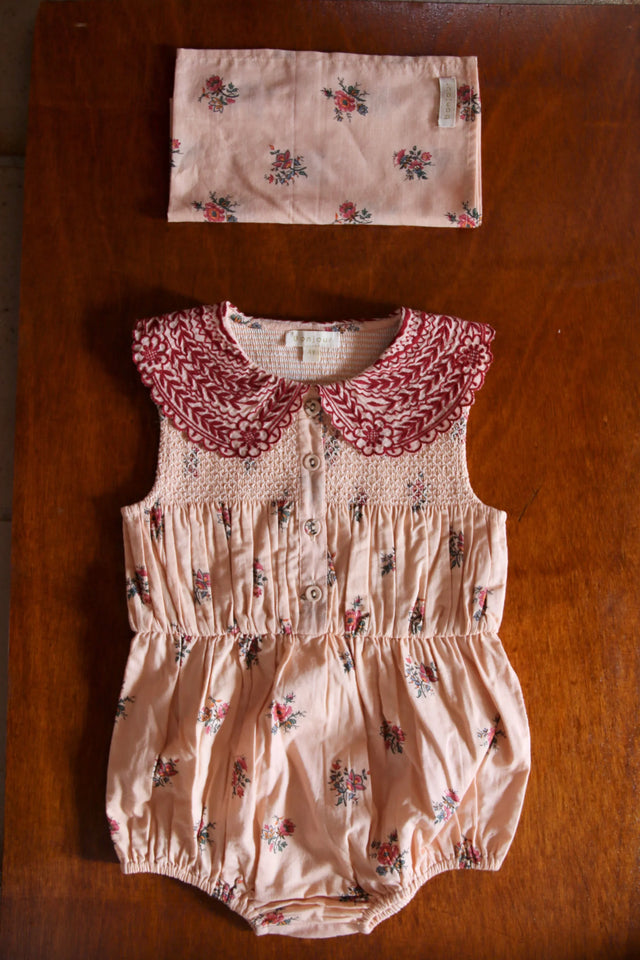 Romper du 6 mois au 6 ans vendu avec son foulard assorti