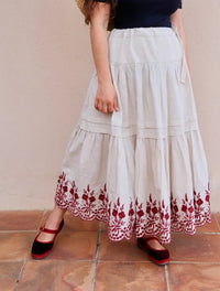 Capucine Embroidered skirt