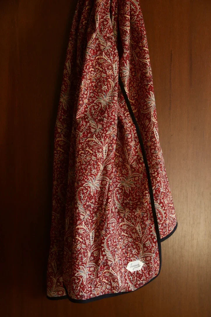 Cashmere Red Printed Sarong