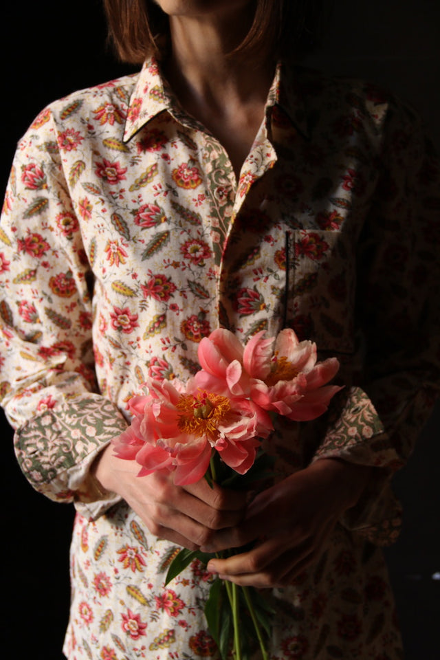 Unisex floral print shirt "Aline"