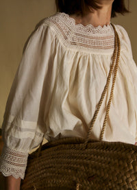 Ivory romantic blouse