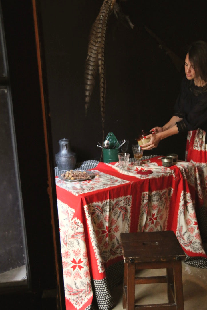 Bandana tablecloth wheat ears