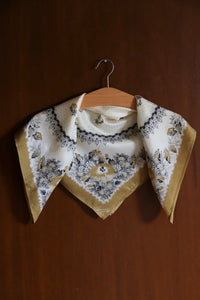 silk square scarf poppy curry