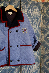 veste matelassée bleu chambray