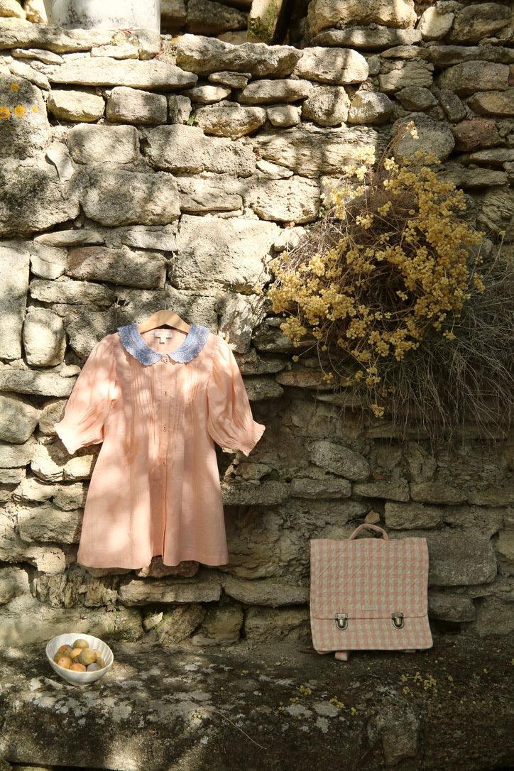 Longue blouse rose nude