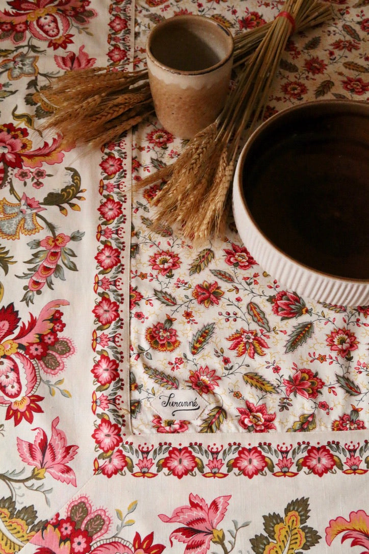 Floral print tablecloth "Aline"