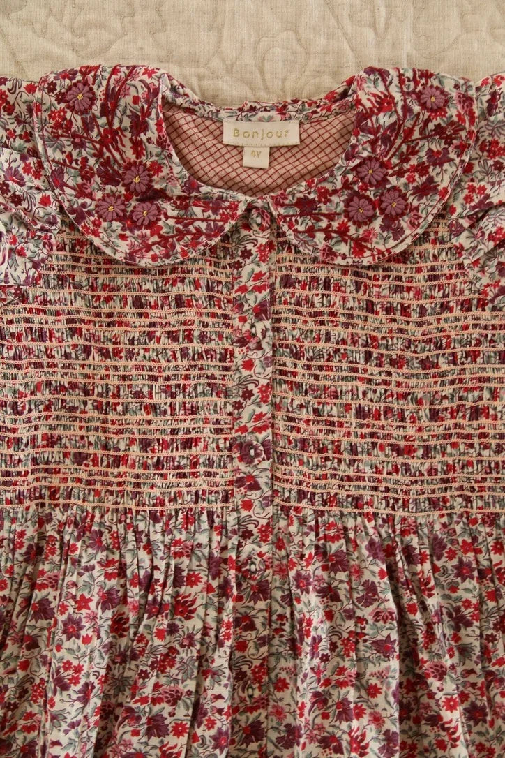 Robe longue champ de fleurs