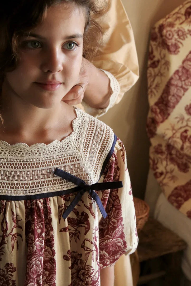 Robe princesse imprimé les oiseaux