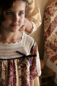 Robe princesse imprimé les oiseaux