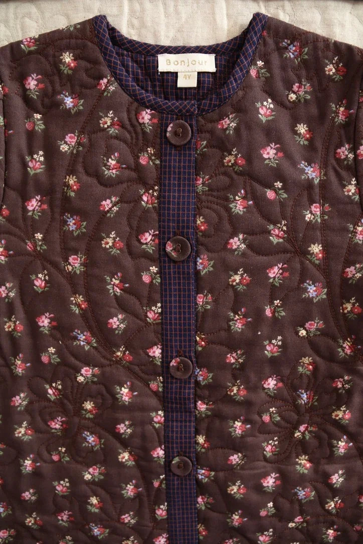 Robe manteau matelassé et son foulard