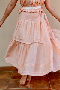 Anemone skirt — Nude Pink