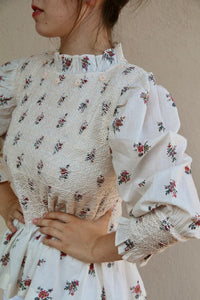 Smocked Floral Garden Blouse