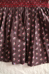 Robe à smocks petit bouquet
