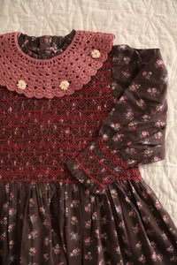 Robe à smocks petit bouquet
