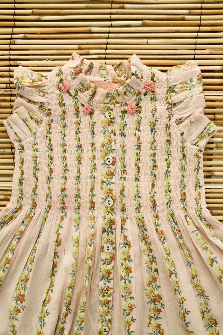 La robe longue farandole de fleurs