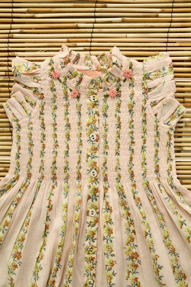 La robe longue farandole de fleurs