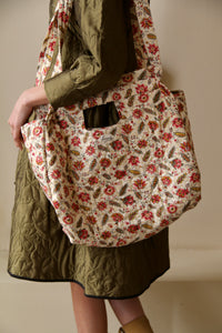 Quilted floral "Aline" bag