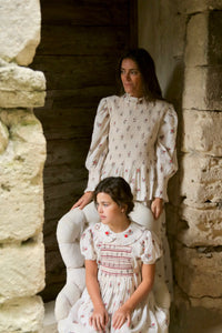 Smocked Floral Garden Blouse