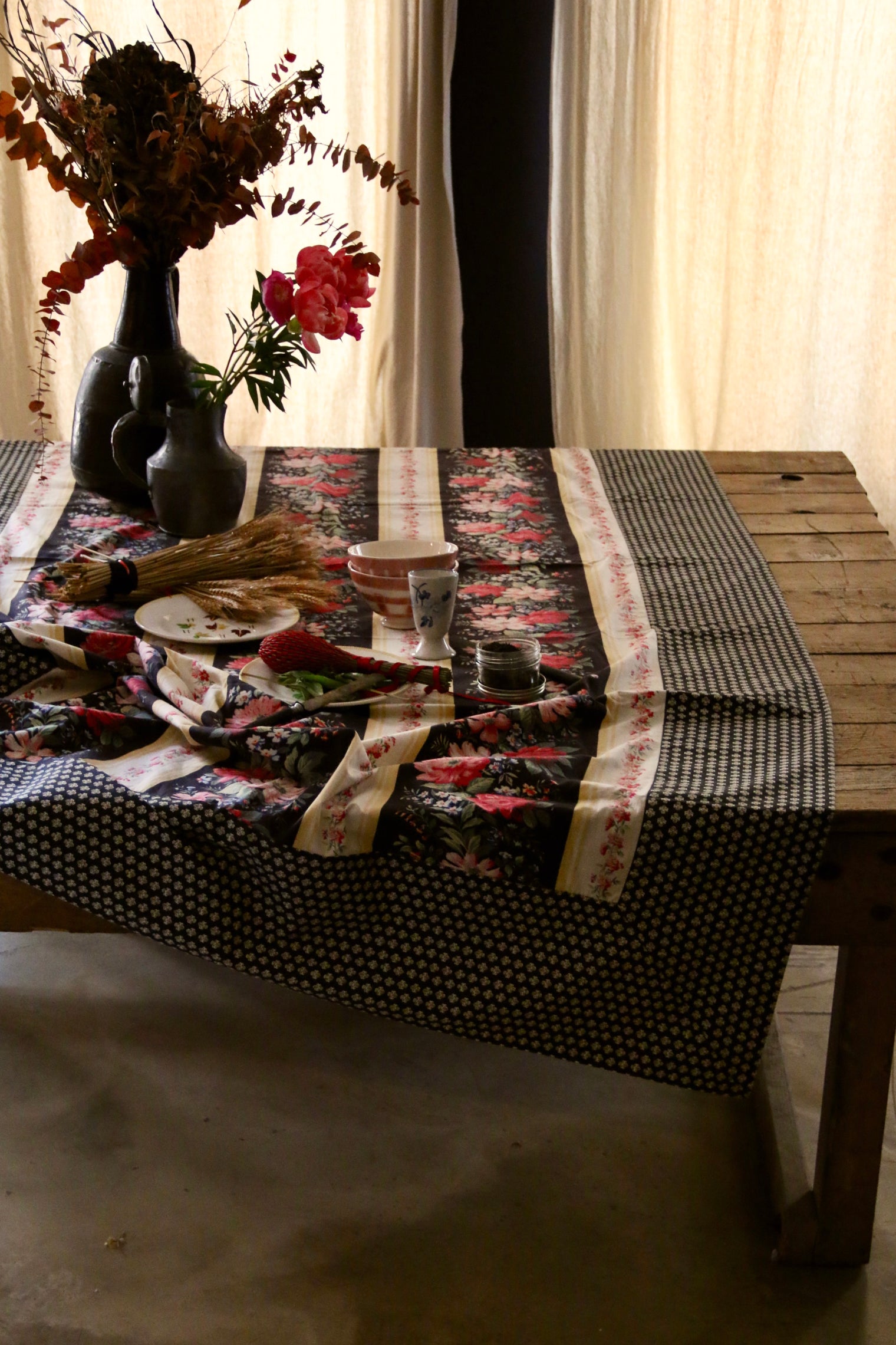 Nappe printed "les fleurs d'Arles"