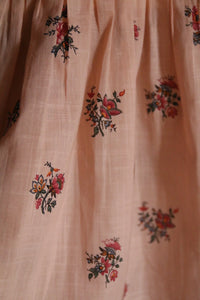 Tunique romantique imprimé garden flowers rose
