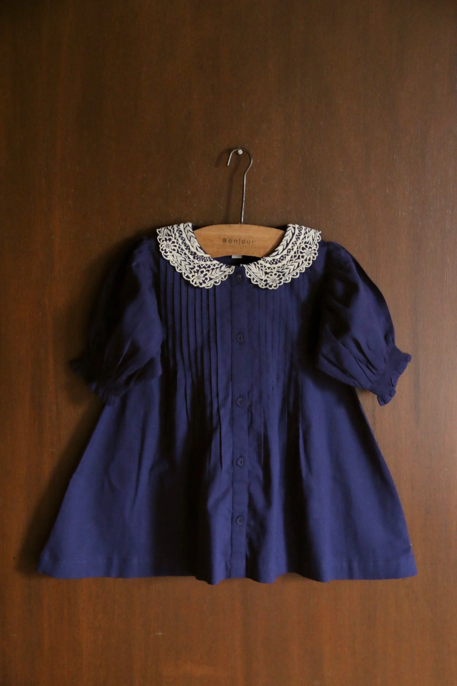 Longue blouse marine