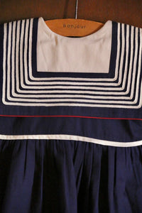 la robe col marin marine