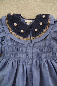 Robe romantique et col crochet amovible